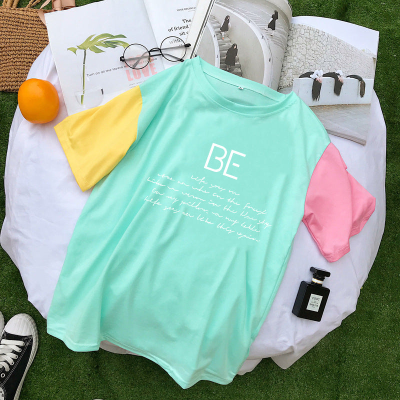BTS Proof T Shirt Women's Summer round Neck Multicolor Loose Short Sleeve T-shirt