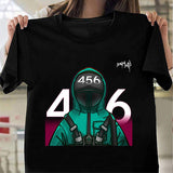 Squid Game Costume Printed Short-Sleeved T-shirt