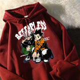 Anime Hoddies Full Time Hunter Couple Autumn and Winter Hoodie