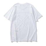 Off White T Shirt Arrow Print Short Sleeve Men'S Clothing Owt