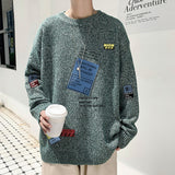 Men's Sweatshirt Fall Winter Men round Neck Sweater Casual Loose Men's Clothing