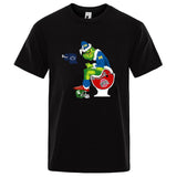 Men and Women Grinch Shirt Grinch Printed Short Sleeve round Neck T-shirt