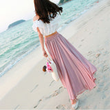 MIDI Mauve Skirt Mop Beach Skirt Black Skirt