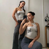 Vintage Y2g Shirts Sexy Camisole Summer Retro