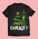 Men and Women Grinch Shirt round Neck Short Sleeve Summer