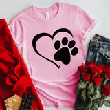 Valentine's Day T Shirt Short Sleeve plus Size T-shirt Printed Casual Top