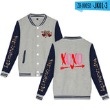 Valentine's Day Jacket Winter Thermal Fleece Sports and Leisure Baseball Uniform