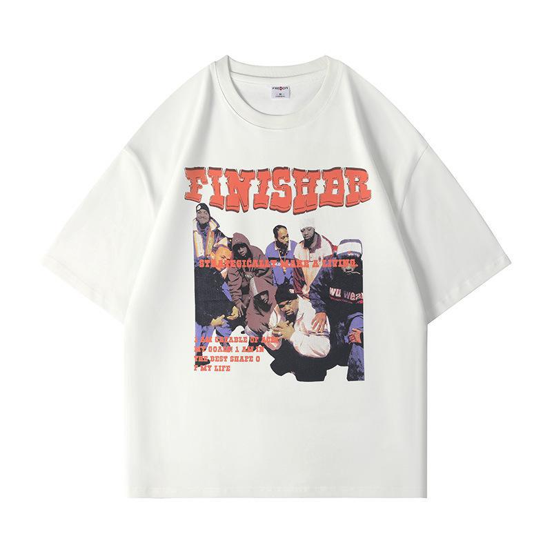 Y2g Shirts for Boys Summer Loose Casual Print Short Sleeve T-shirt