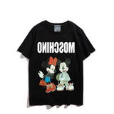 Moschino T Shirt Teddy Bear Pattern Quick-Drying Loose Short Sleeve