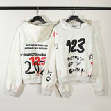 Kanye West Sunday Service Hoodie Distressed Three-Dimensional Foam Loose Men'S And Women'S Hoodies