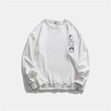 Crew Neck Sweatshirts for Men Men's Clothing | Autumn Retro Printed Crew Neck Sweatshirt Top