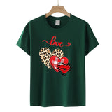 Valentine's Day T Shirt Short-Sleeved Men's and Women's Letter Printed T-shirt Top