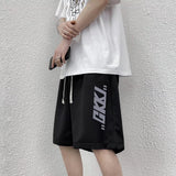 Men White Shorts Summer Shorts Men's Wide Sports Casual Pants