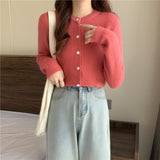 Gloria Vanderbilt Loose round Neck Long Sleeve Sweater Sweater Cardigan