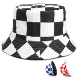 Bucket Hat Fishing Cap Cotton Print Fisherman Hat Printing Casual Fashion Four Seasons Flat Top Bucket Hat