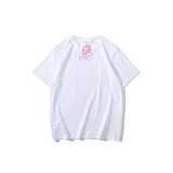 Bathing Ape T Shirt Casual Pink T-shirt Short Sleeve