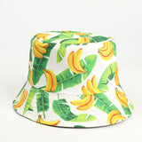 Bucket Hat Fishing Cap Cotton Print Fisherman Hat Flower Fashion Basin Hat for Men and Women Casual Sun Hat