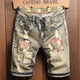 Men Jorts Men's Summer Fashion Brand Casual Loose