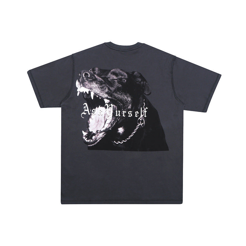 Askyurself T Shirt Printed Distressed Short Sleeve T-shirt