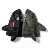 Varsity Jacket Embroidered Air Force Pilot Jacket Men'S Autumn And Winter Baseball Uniform
