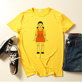 Squid Game Costume Wooden Game Printed Short-Sleeved T-shirt