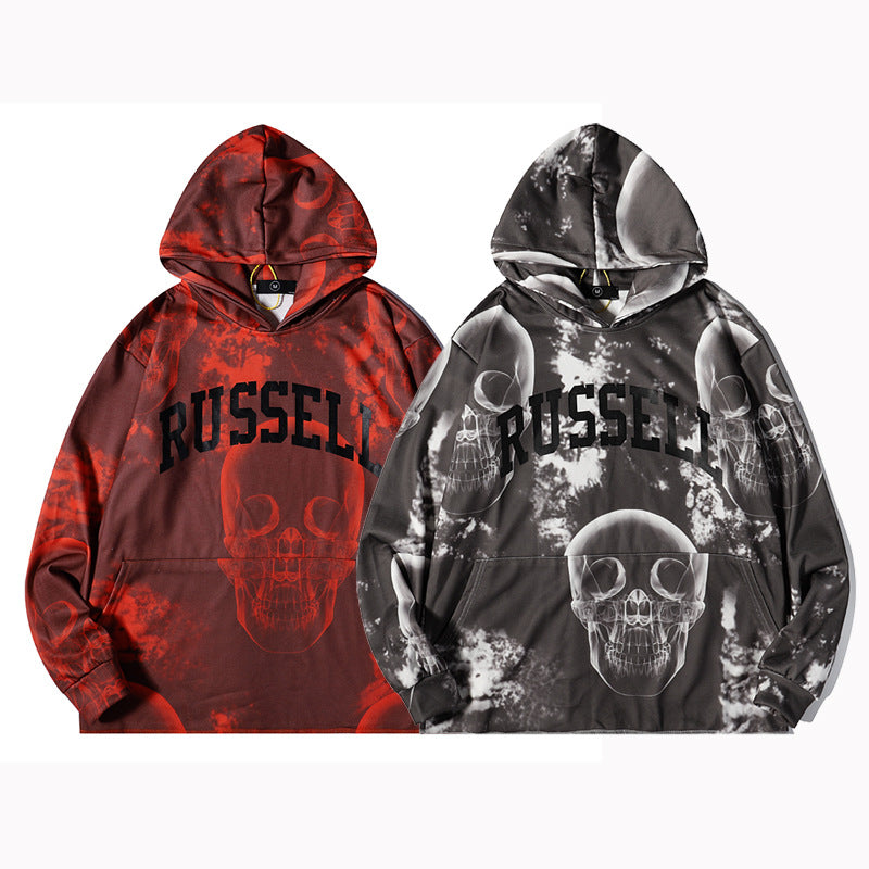 Kanye West Sunday Service Hoodie A$Ap Rocky Skull Terry Hooded Sweater