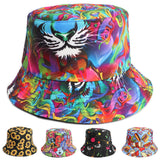 Bucket Hat Fishing Cap Cotton Print Fisherman Hat Fashion Sun Shade Bucket Hat