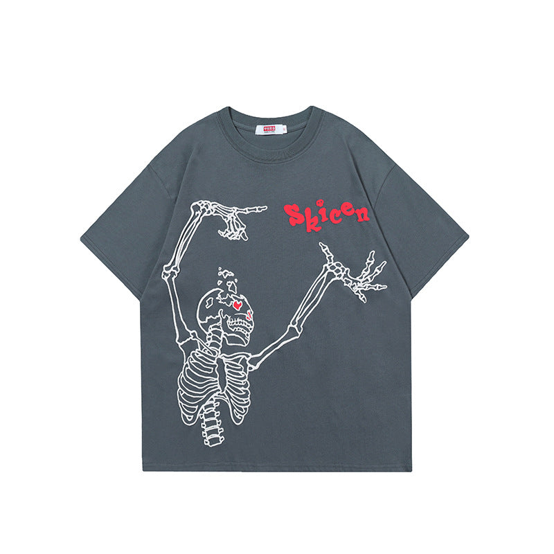 Skull Apparel Skull Print Loose