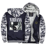 Nirvana Hoodie Nietou Band European And American Rock Band Sweater Coat Hoodie Zipper Clothes Peripheral Velvet Thickened