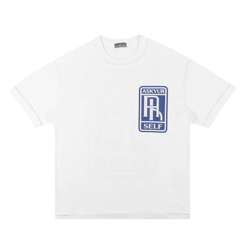 Askyurself T Shirt Letter Logo Printing Hip Hop Loose