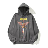 Nirvana Hoodie Rock Angel Printed Hoodie Dark Series Hip Hop
