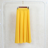 MIDI Mauve Skirt Spring/Summer Skirt Women Elastic Waist Midi Skirt