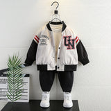 Toddler Boys Jackets Boys' Spring Baseball Uniform Casual Jacket