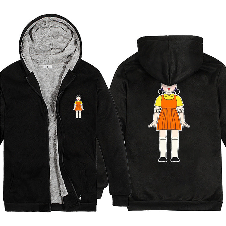 Squid Game Costume round Six Printed Thickening Sweatshirt