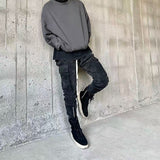 Askyurself Pant Zipper Pocket Loose Trendy Casual Pants