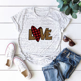 Valentine 'S Day T Shirts Couples Top Short Sleeve T-shirt For Women