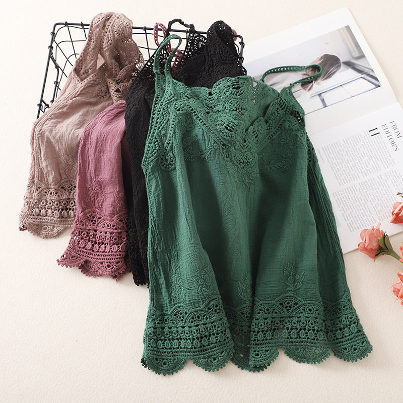 Coachella Music Festival Outfits Hollow Lace Camisole Women's Summer
