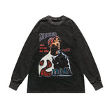 Man Fall Outfits Printed Men's and Women's High Street Sports Long-Sleeved Sweater