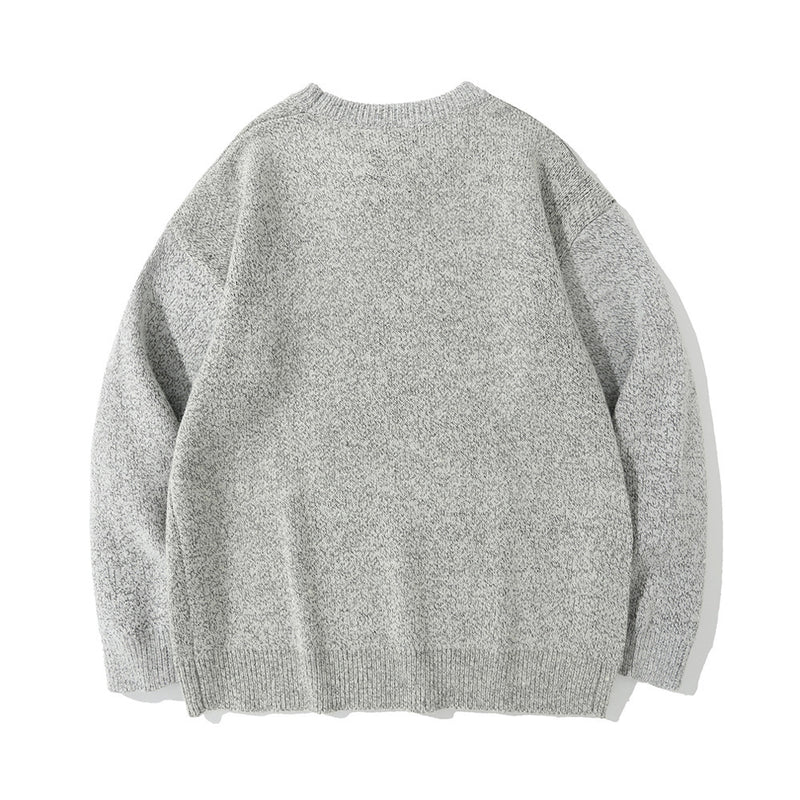 Men Sweater Cartoon Jacquard Sweater Men's Pullover