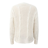 Women Cardigan Knit Sweater Women's Autumn and Winter Button Sweater Cardigan