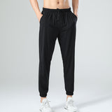 Sweat Wicking Pants Ice Silk Loose Quick-Drying Ankle Banded Pants