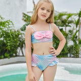 Children Swimsuit Bowknot Cute Bikini Swimsuit for Girls