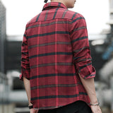 Men Shirts Long Sleeve Shirt Coat Loose