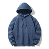 Men Hoodie Solid Color Hoodie Casual Loose plus Size