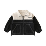 Toddler Boys Jackets Boys' Jacket Spring and Autumn Baseball Uniform