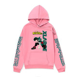 Anime Hoddies My Hero Academia Sweater Midoriya Izuku Series Hoodie Autumn and Winter Fleece-Lined