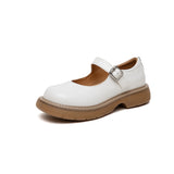 Mary Jane Shoes Women'S Leather Shoes Summer Mary Jane Shoes