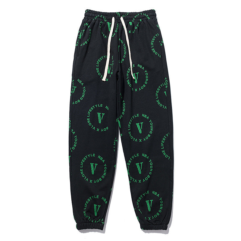 Vlone Pant Large V Casual Letter Print Men'S And Women'S Sports Pants Casual Pants Trousers