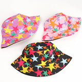 Bucket Hat Fishing Cap Cotton Print Fisherman Hat Printing Female Outdoor Casual Sun Hat