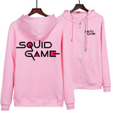 Squid Game Costume Squid Game Pattern Printing Men's and Women's Loose Zip Sweater